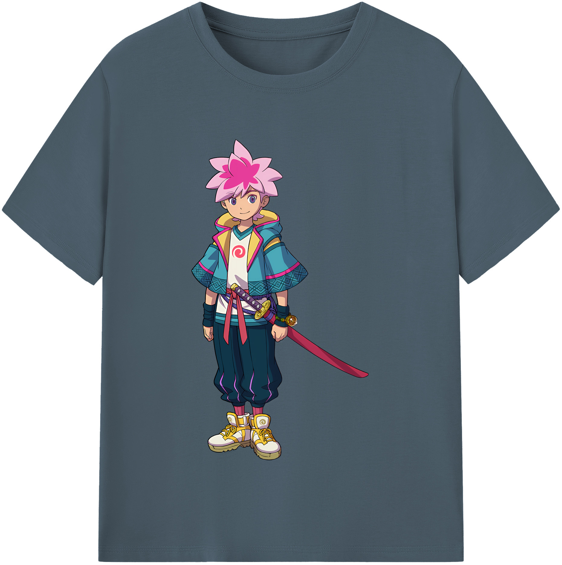 （画像用） 妖怪ウォッチ Yo-kai Watch 綿100％半袖Tシャツ（フロントプリント）
